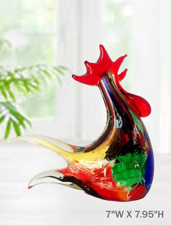 Art Glass Rooster